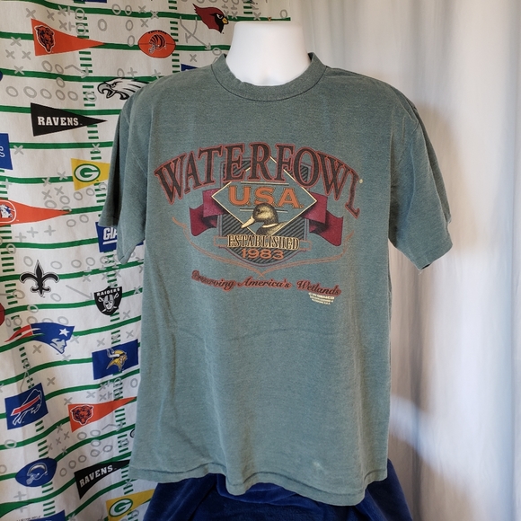 Oneita Other - Retro Waterfowl Duck Shirt Oneita Power Tee Large